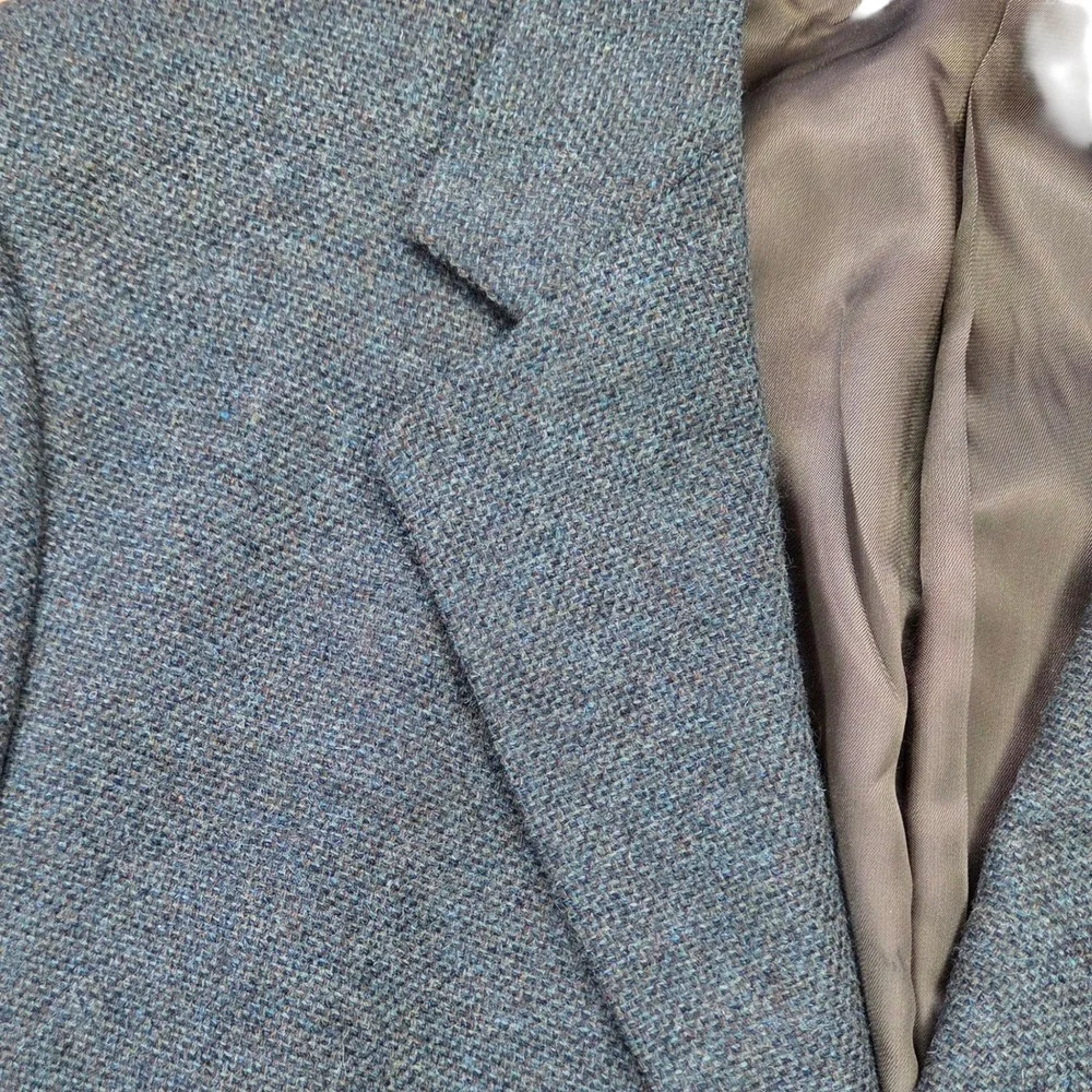 Brooks 346 Mens Wool Lambswool Blazer Sport Coat Green Brown 44 Regular 95-20720